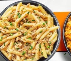 Penne poulet à la crème