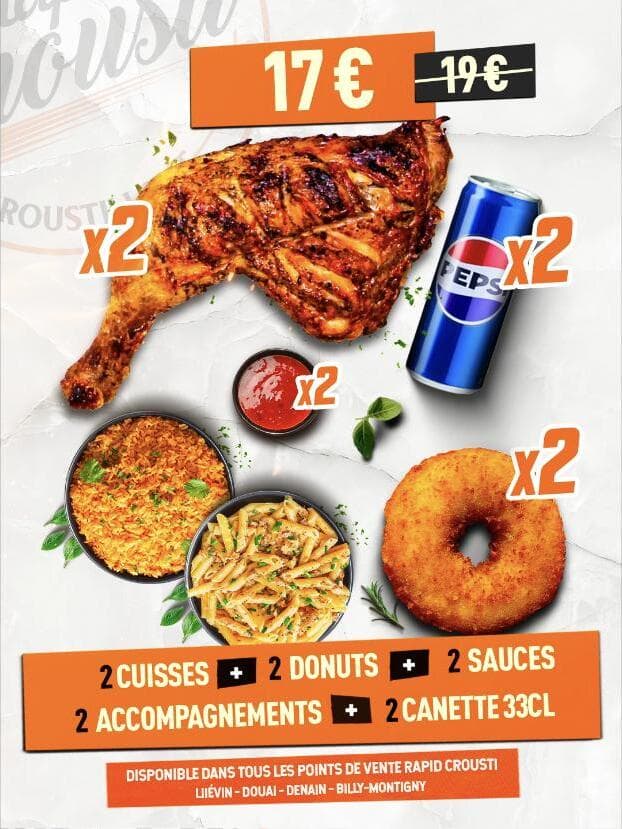 Affiche de la Formule Duo à 17 euros